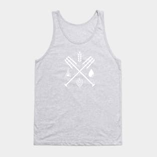 Beer Ingredients Dueling Paddles [Light] (No Outline) Tank Top